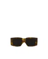 Saint Laurent Eyewear Rectangle Frame Sunglasses In Black