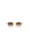 Saint Laurent Tortoiseshell Round-frame Sunglasses In Nude
