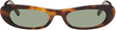 Saint Laurent Tortoiseshell Sl 557 Shade Sunglasses In 002 Shiny Medium Hav