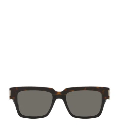 Saint Laurent Tortoiseshell Sl 732 Vadim Sunglasses In Brown