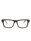 Saint Laurent Tortoiseshell Square-frame Glasses In 褐色