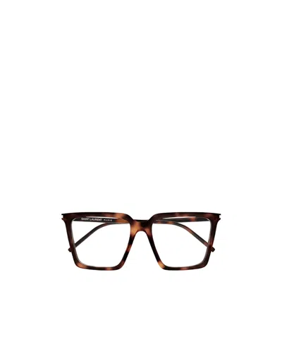 SAINT LAURENT SAINT LAURENT EYEWEAR SQUARE FRAME GLASSES