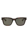 Saint Laurent Tortoiseshell Square Sunglasses In Brown