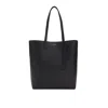 Saint Laurent North/south Shopping Leather Tote In Black
