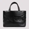 Saint Laurent Tote Bag With Logo In Nero