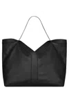 Saint Laurent Y Maxi Tote In Grained Leather