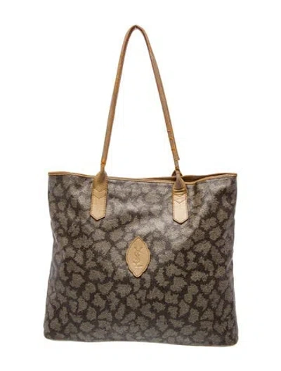 Pre-owned Saint Laurent Tote In Brown