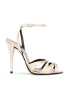 Saint Laurent Touze Heeled Sandal In Neutral