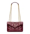 Saint Laurent Loulou Puffer Toy Shoulder Bag In Red