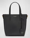 Saint Laurent Toy Leather Shopping Tote Bag In Black