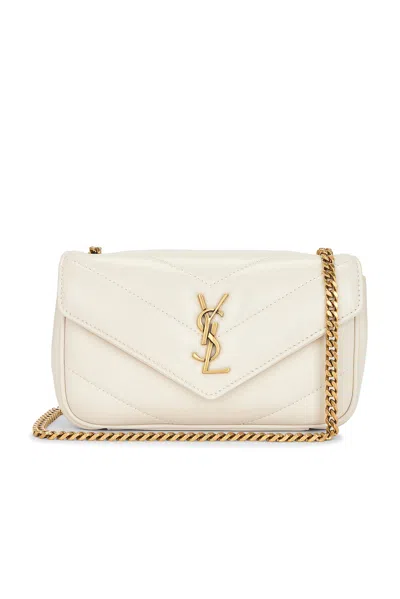Saint Laurent Toy Loulou Bag In Sand
