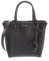 Saint Laurent Toy Mini Leather Shopping Tote In Black