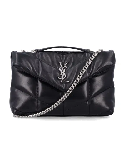 Saint Laurent Toy Puffer Bag In Black