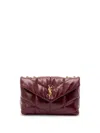 Saint Laurent Loulou Puffer Toy Shoulder Bag In Red