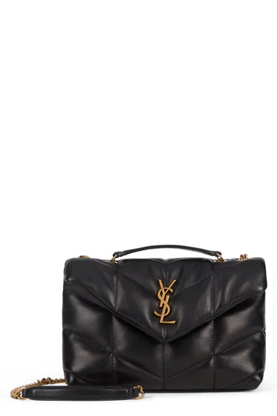 Saint Laurent Toy Puffer In Lambskin In Black