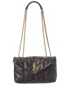 Saint Laurent Toy Puffer Leather Shoulder Bag In Black