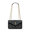 Saint Laurent Toy Puffer Leather Shoulder Bag In Black