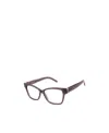 Saint Laurent Translucent Square-frame Glasses In Gray