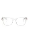 Saint Laurent Transparent Glasses In Grey