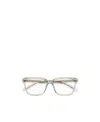 Saint Laurent Transparent Rectangle-frame Glasses In White