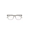 Saint Laurent Transparent Square-frame Glasses In Gray
