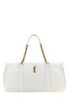 Saint Laurent White Fabric Gloria Travel Bag In White