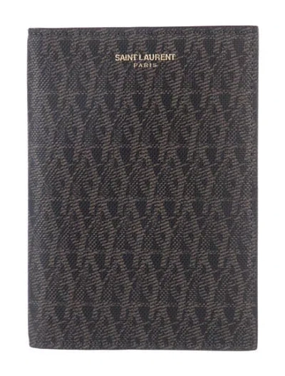 Pre-owned Saint Laurent Travel Wallet In Brown