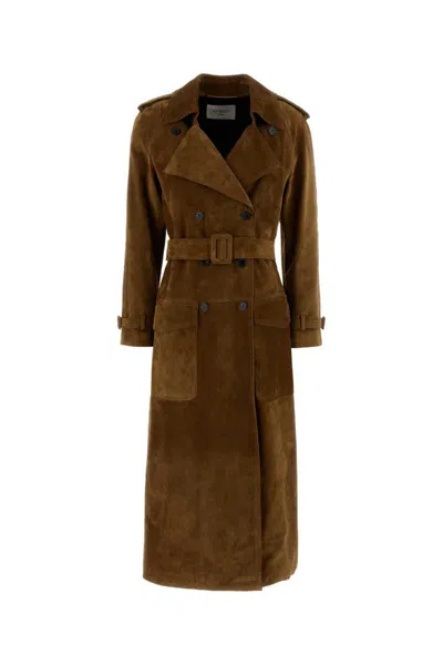 Saint Laurent Trench In Brown