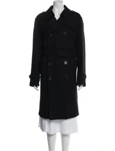 Pre-owned Saint Laurent Trench Coat In Gray