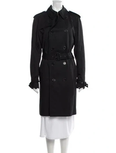 Pre-owned Saint Laurent Trench Coat In Gray