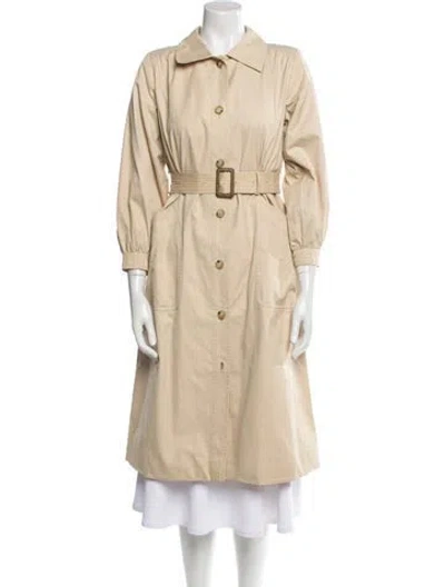 Pre-owned Saint Laurent Trench Coat In Neutral