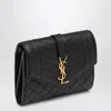 SAINT LAURENT SAINT LAURENT TRI-FOLD ENVELOPE WALLET WITH LOGO