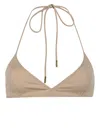 Saint Laurent Triangle-cup Bikini Top In Nude