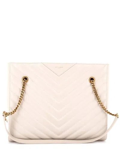 Saint Laurent Tribeca Shopping Tote Matelassé Chevron Leather Medium (authentic Pre-loved)