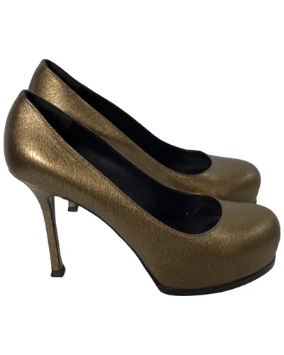 Saint Laurent Tribtoo Platform Leather Pump