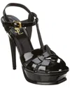 Saint Laurent Tribute 105 Patent Platform Sandal