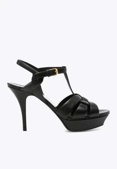 SAINT LAURENT TRIBUTE 105 PLATFORM SANDALS