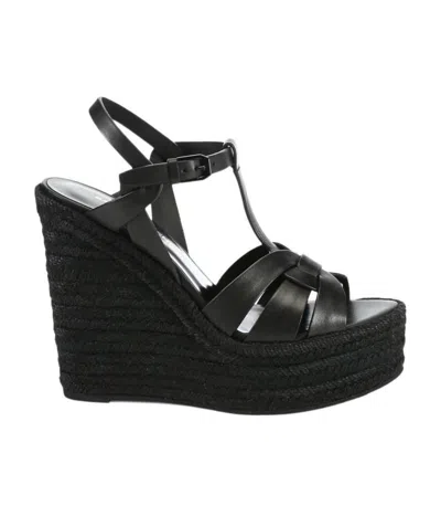 SAINT LAURENT SAINT LAURENT TRIBUTE WEDGE ESPADRILLES