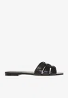 Saint Laurent Paris Women Tribute Mules In Smooth Leather In Black