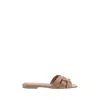 Saint Laurent Open Toe Slip-on Sandals In Neutral