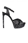 Saint Laurent Tribute Platform Leather Sandal