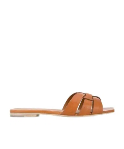 SAINT LAURENT TRIBUTE SMOOTH MULLER SANDALS