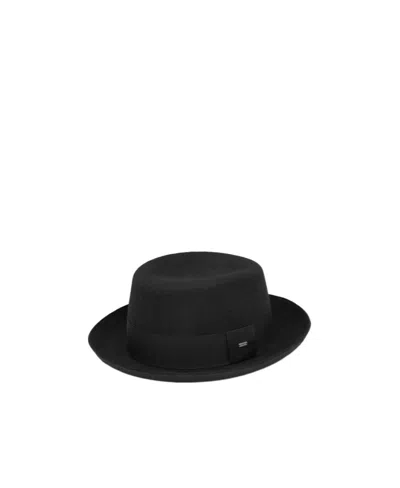 Saint Laurent Trilby Wool-felt Hat In Black