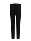 Saint Laurent Cashmere Slim Elastic-waistband Pants In Black