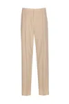 Saint Laurent Trousers With Front Pleats And Back Pockets