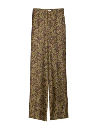 Saint Laurent Paisley Print Twill Pants