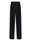 Saint Laurent Double-pleated Straight-leg Wool Pants