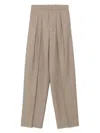 Saint Laurent Trousers In Brown
