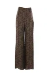 Saint Laurent Trousers In Brown