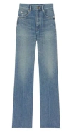 Saint Laurent Flare Denim Jeans In Blue